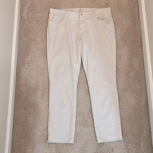 Peter Millar Men's Pants Cream Size 40 x 32